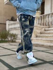 شلوار فول بگ ابی کاستوم