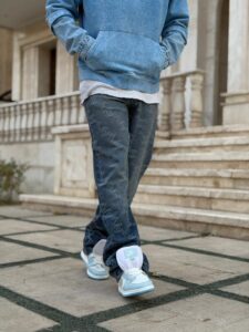 شلوار فول بگ ابی CANEL